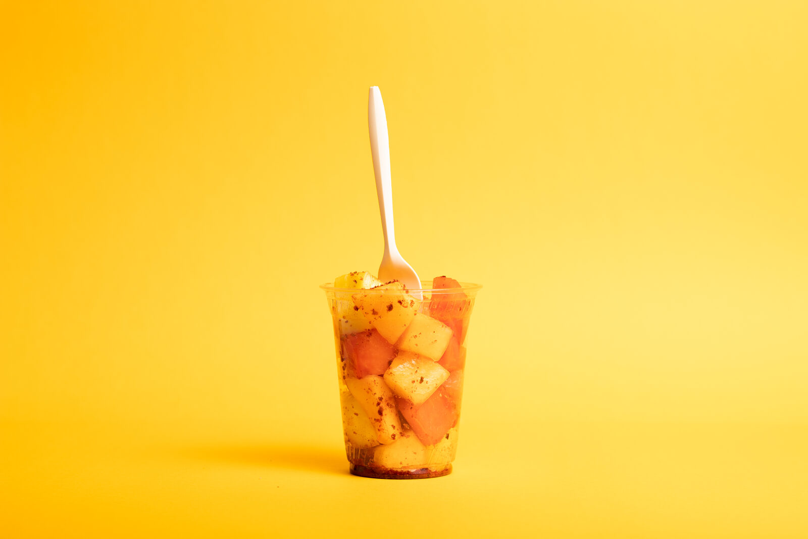 Vaso de fruta con cubierto biodegradable de Renovapack