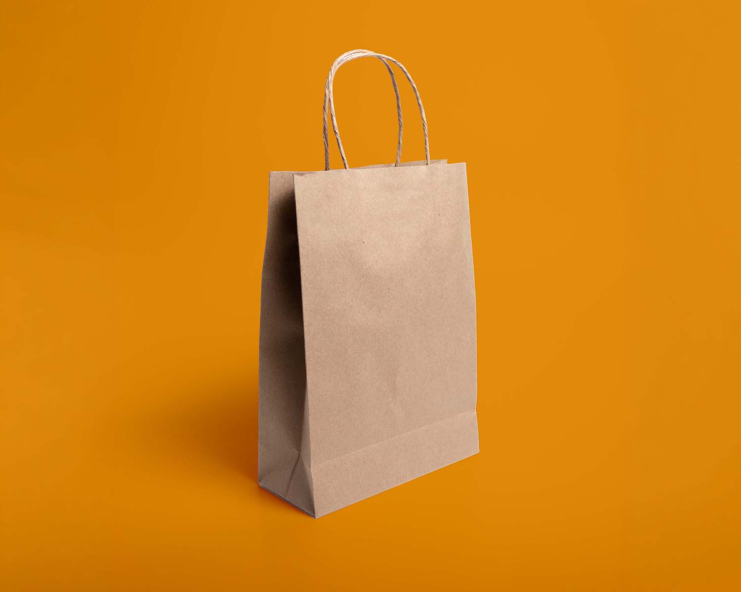 Bolsa kraft biodegradable con asa 15