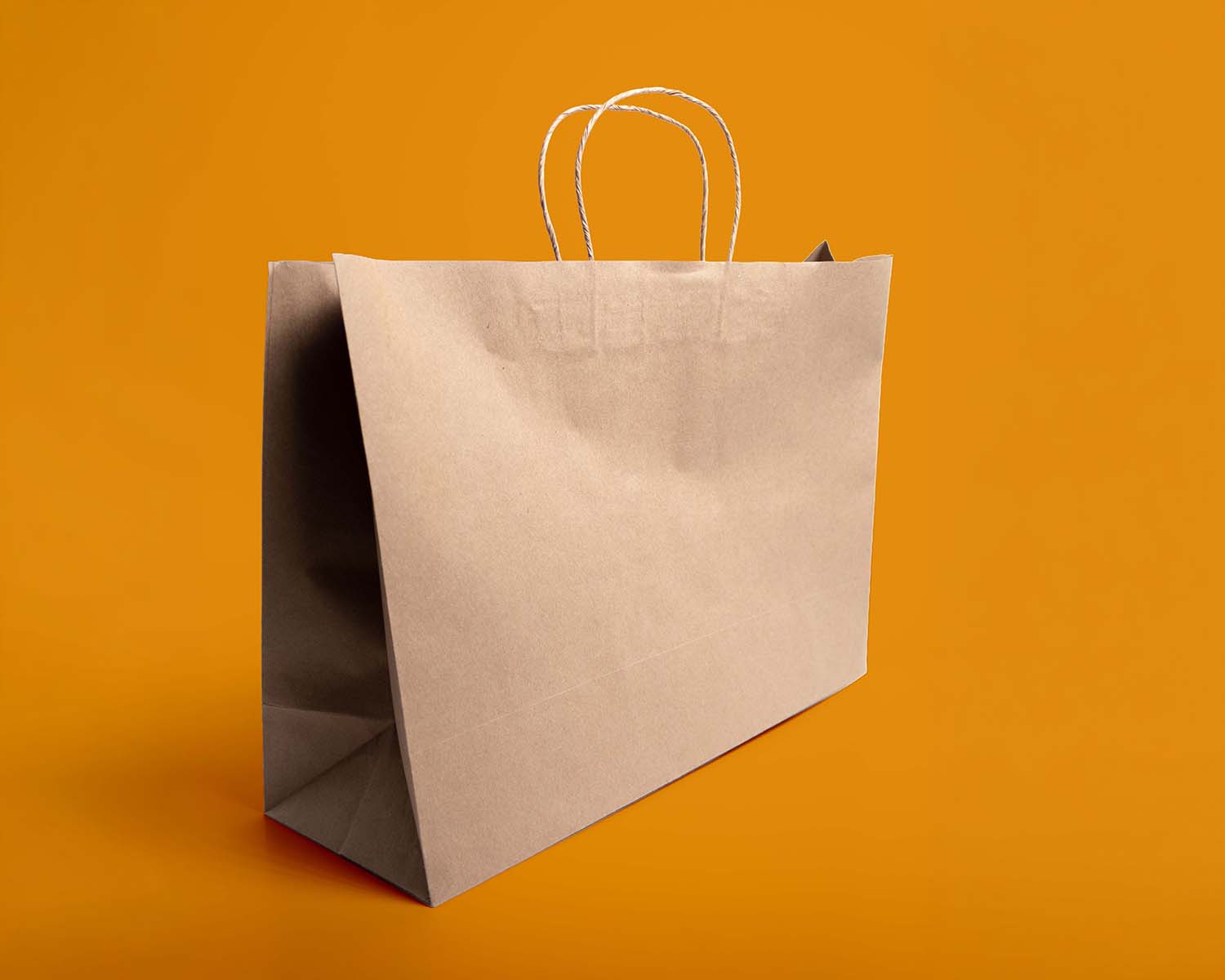 Bolsa Biodegradable Kraft con Asa 21