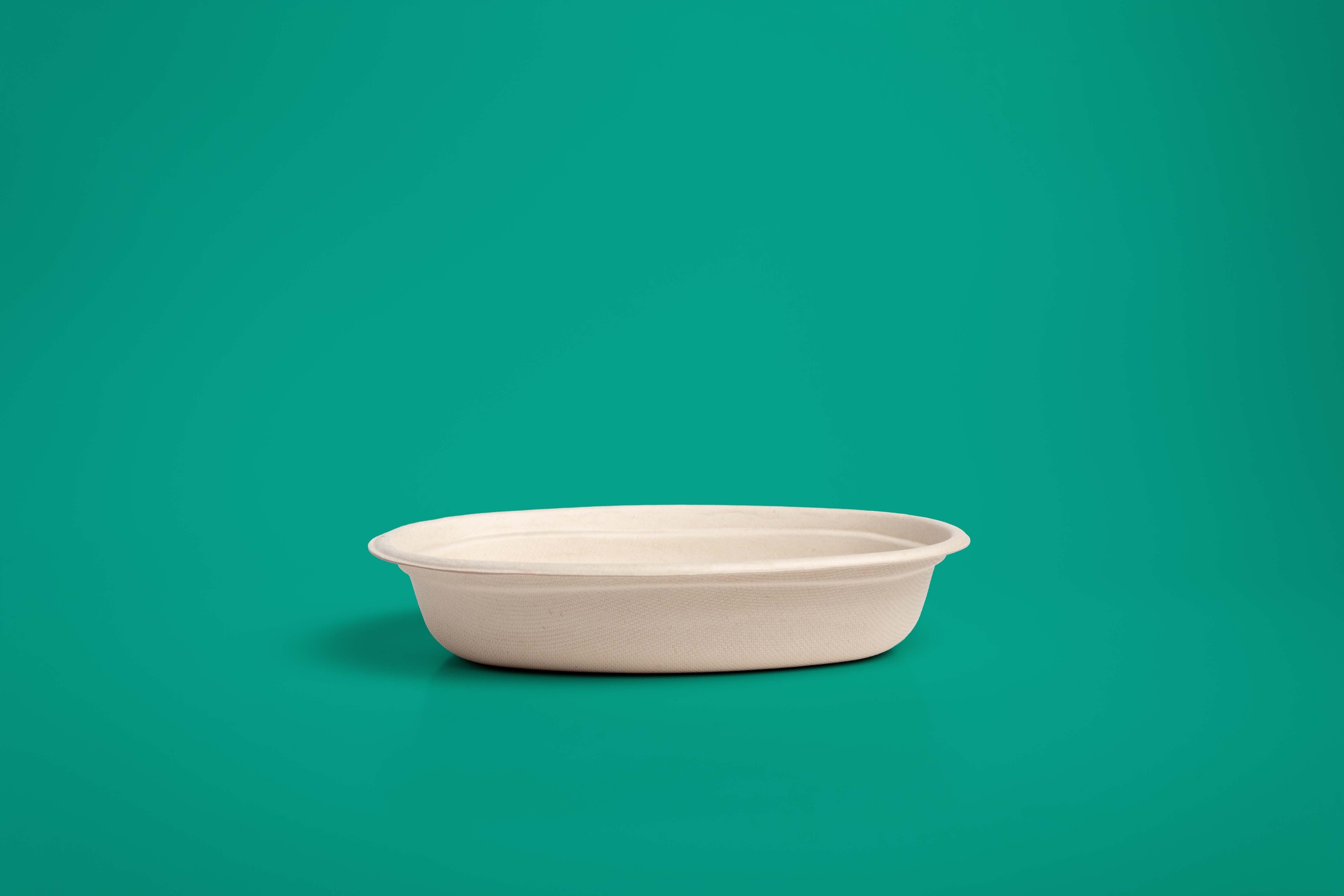 Contenedor Ovalado 18 oz Biodegradable