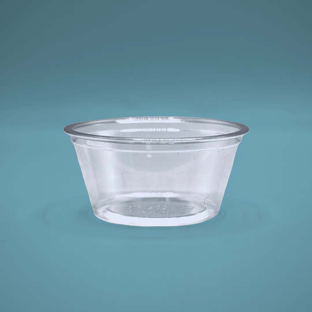 Copa soufflé transparente de 3 oz