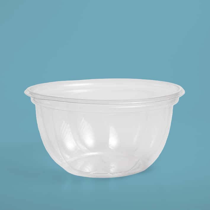 Ensaladera transparente biodegradable de 16 oz