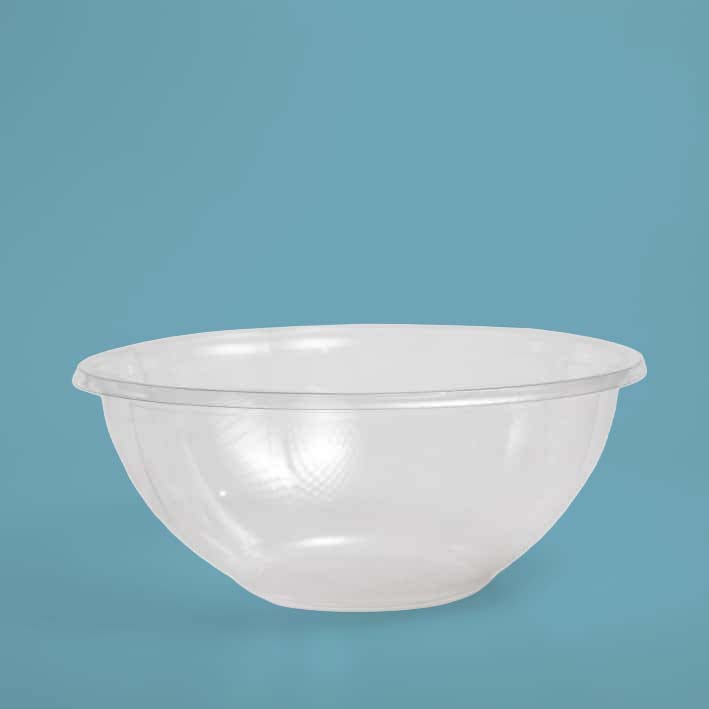 Ensaladera transparente biodegradable de 24 oz