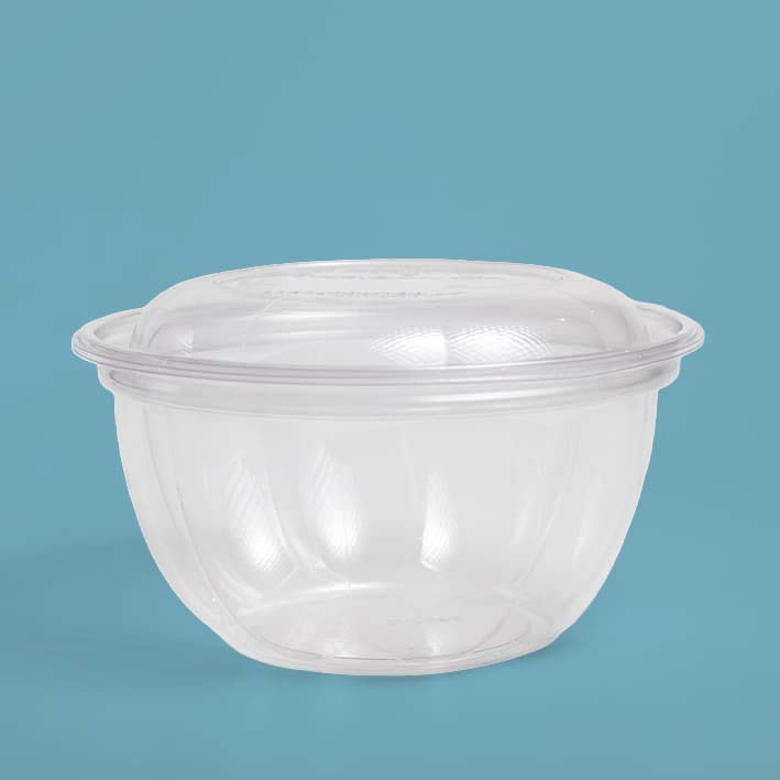 Tapa para ensaladera biodegradable de 16 oz