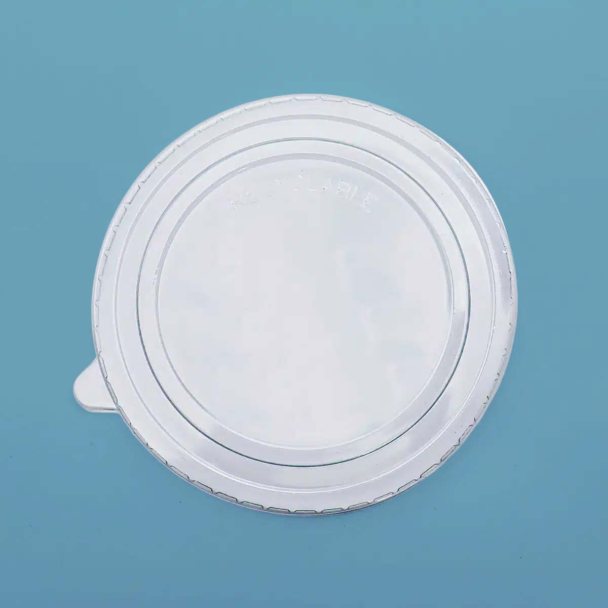 Tapa Desechable Transparente para Ensaladera de Papel 16/24/32 oz