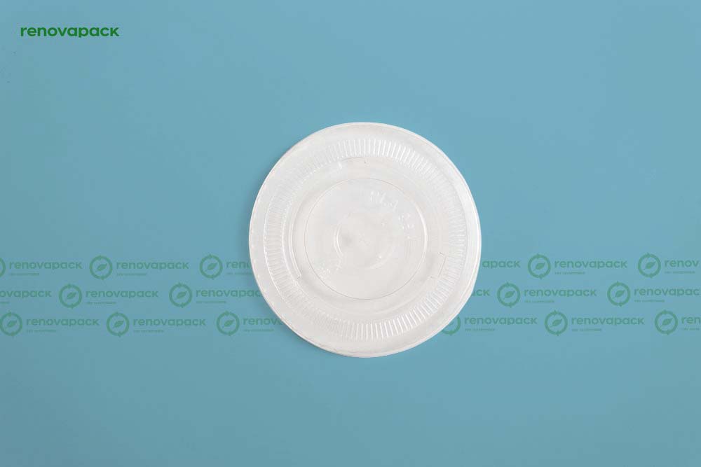 Tapa plana biodegradable vasos 10/20 oz